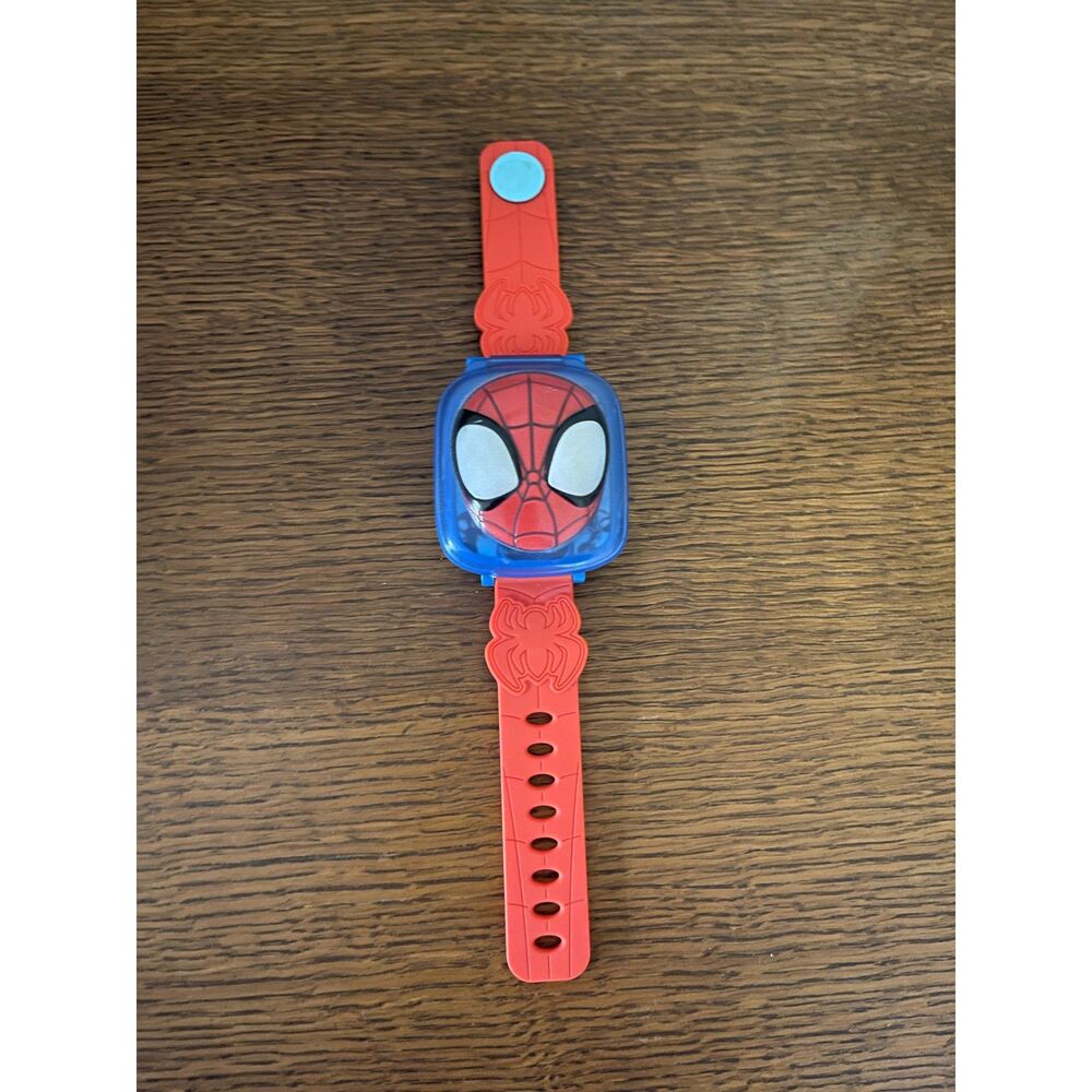Vtech Spidey & Friends Spider-Man Learning Watch Kids Battery Op Wristwatch